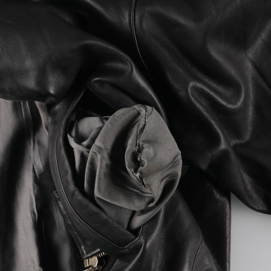 McNeaL Leather Blouson Men's XL genuine leather black type Vintage Second Hand