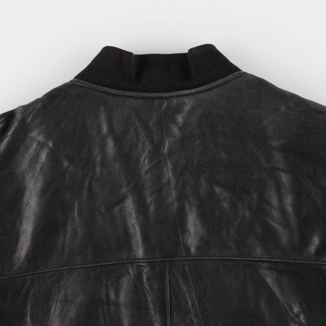 McNeaL Leather Blouson Men's XL genuine leather black type Vintage Second Hand