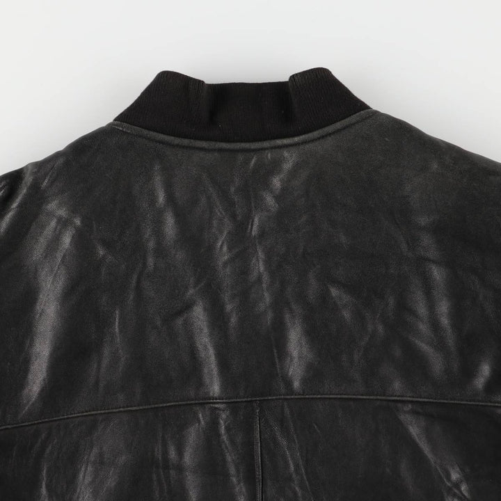 McNeaL Leather Blouson Men's XL genuine leather black type Vintage Second Hand
