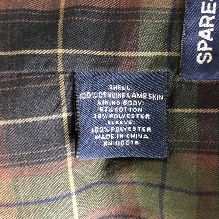 Turnbury Swing Top Leather Blouson, Men's Size L Genuine Leather Lambskin black type Vintage Second Hand