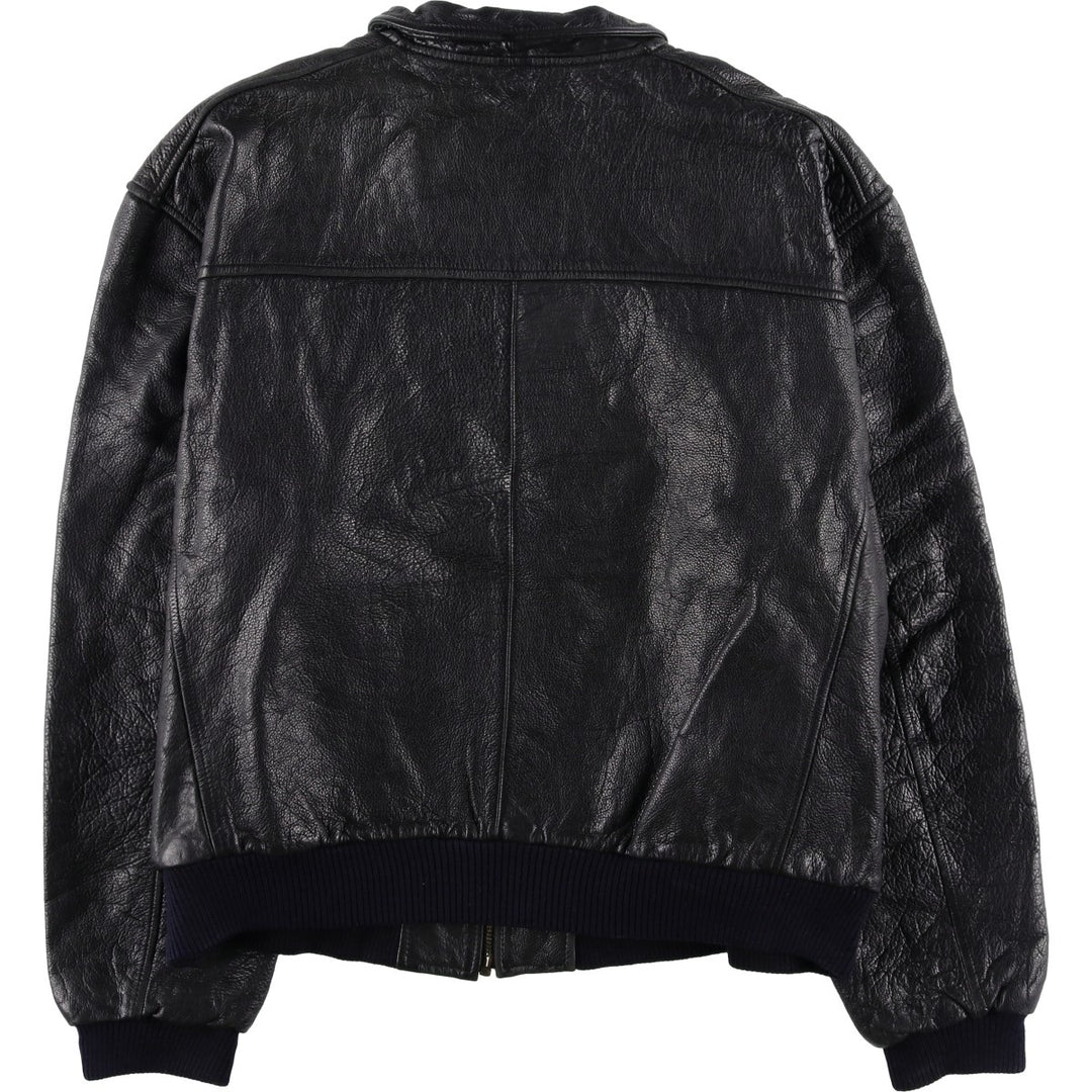 Levi's Authentic Padded Leather Blouson, Men's Size XL genuine leather black type Vintage Second Hand