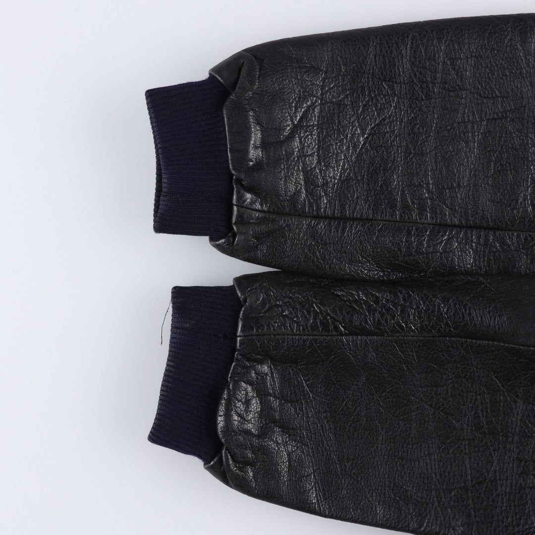 Levi's Authentic Padded Leather Blouson, Men's Size XL genuine leather black type Vintage Second Hand