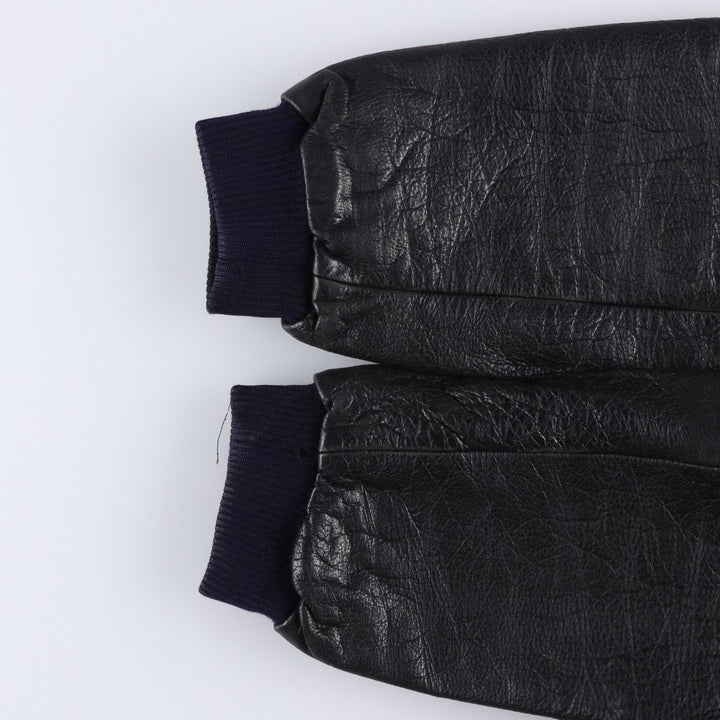 Levi's Authentic Padded Leather Blouson, Men's Size XL genuine leather black type Vintage Second Hand