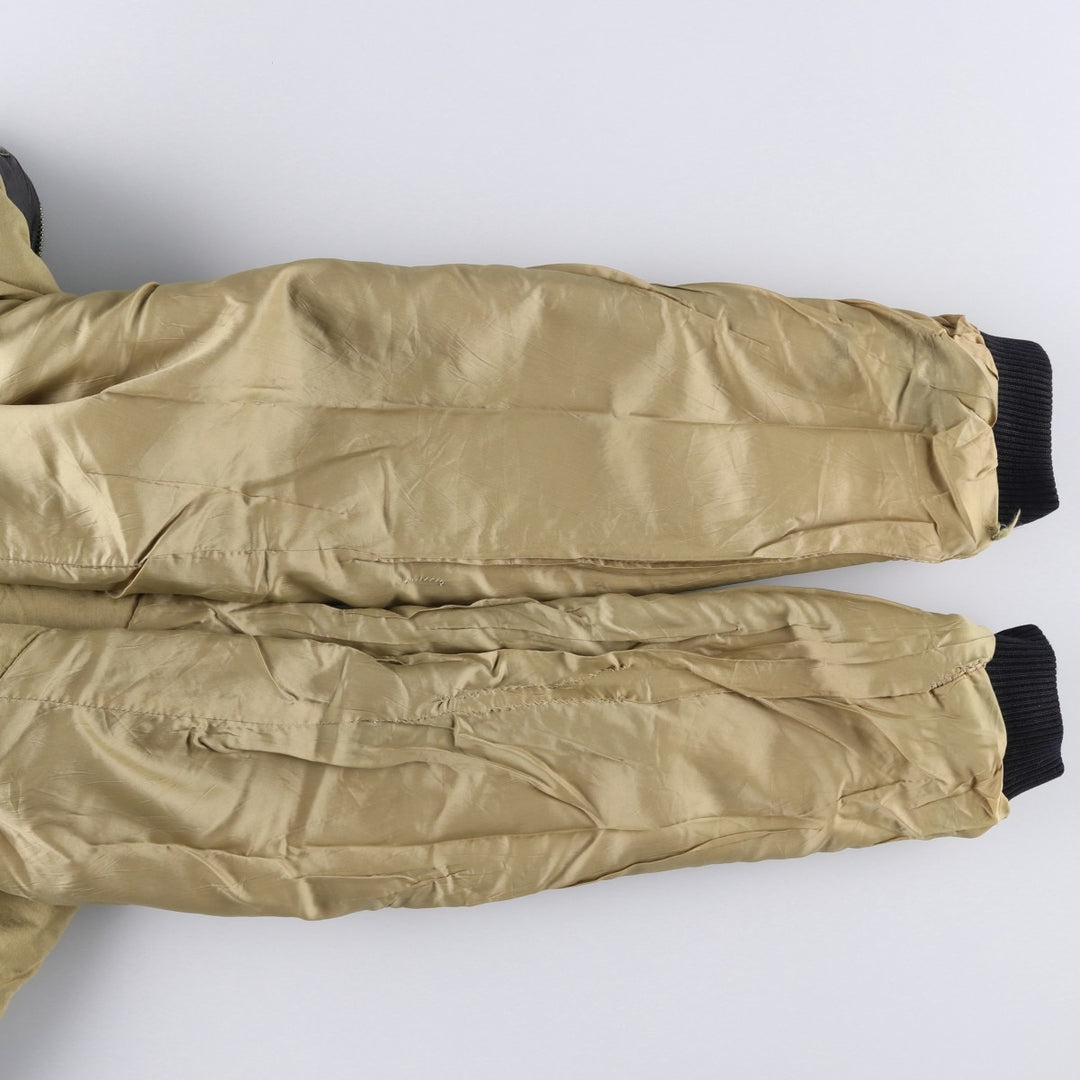 Levi's Authentic Padded Leather Blouson, Men's Size XL genuine leather black type Vintage Second Hand