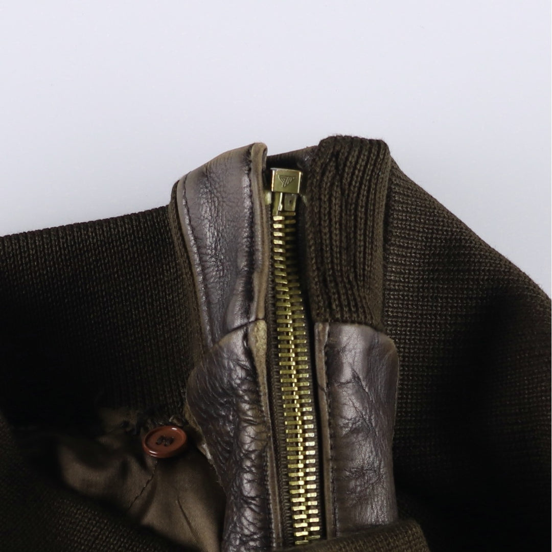 AVIREX A-2 Leather Flight Jacket, Men's Size L, Vintage unclear brown type Vintage Second Hand