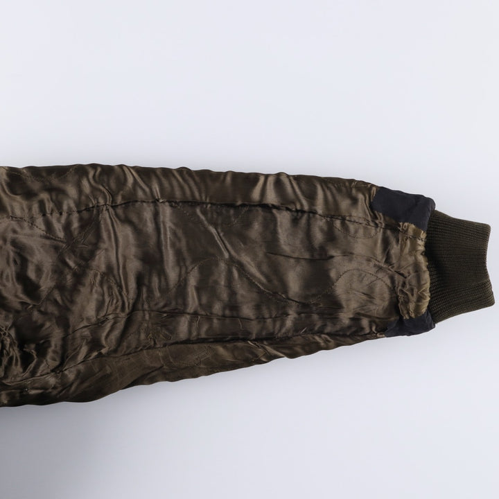 AVIREX A-2 Leather Flight Jacket, Men's Size L, Vintage unclear brown type Vintage Second Hand