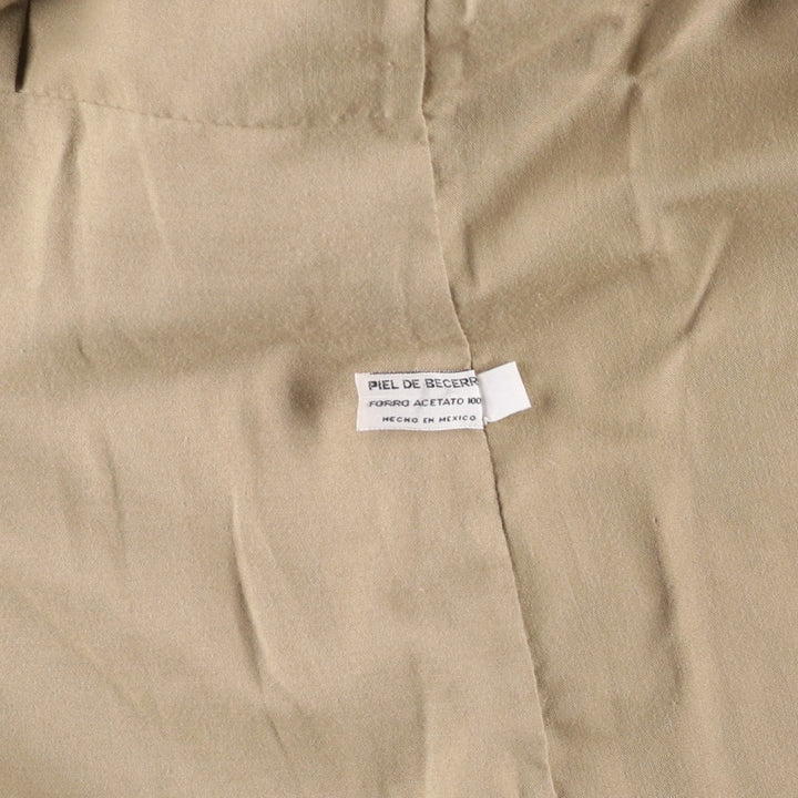 Ralph Lauren POLO by Ralph Lauren suede leather jacket, men's size M Genuine Leather Cowhide Suede Leather Beige type Vintage Second Hand