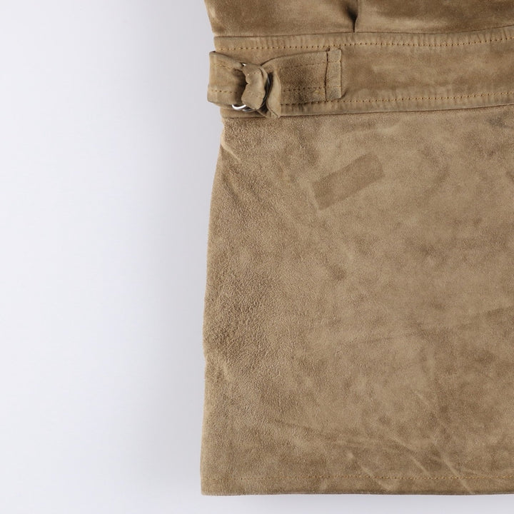 Ralph Lauren POLO by Ralph Lauren suede leather jacket, men's size M Genuine Leather Cowhide Suede Leather Beige type Vintage Second Hand