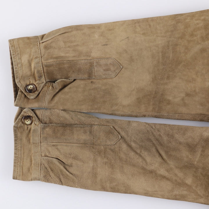 Ralph Lauren POLO by Ralph Lauren suede leather jacket, men's size M Genuine Leather Cowhide Suede Leather Beige type Vintage Second Hand