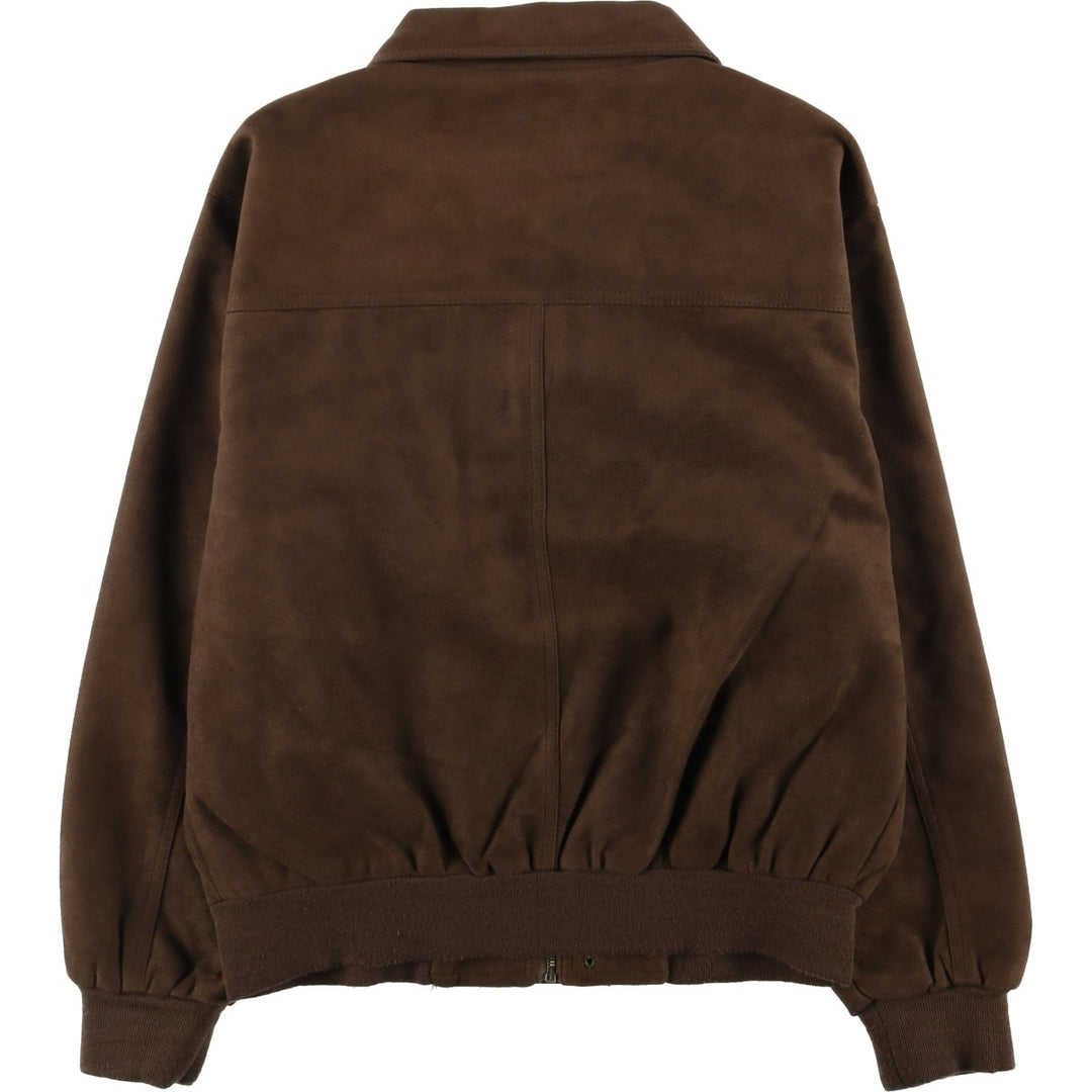 Vintage GV suede leather flight jacket, made in Italy, size L, men's size L unclear brown type Vintage Second Hand