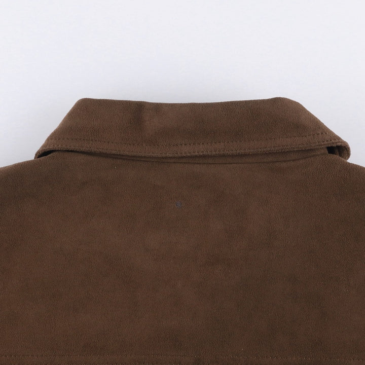 Vintage GV suede leather flight jacket, made in Italy, size L, men's size L unclear brown type Vintage Second Hand