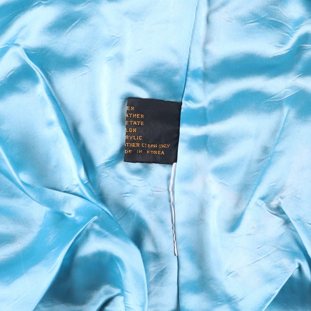 90'S Camel Suede Leather Blouson, Men's XL, Vintage Genuine Leather Suede Leather black type Vintage Second Hand