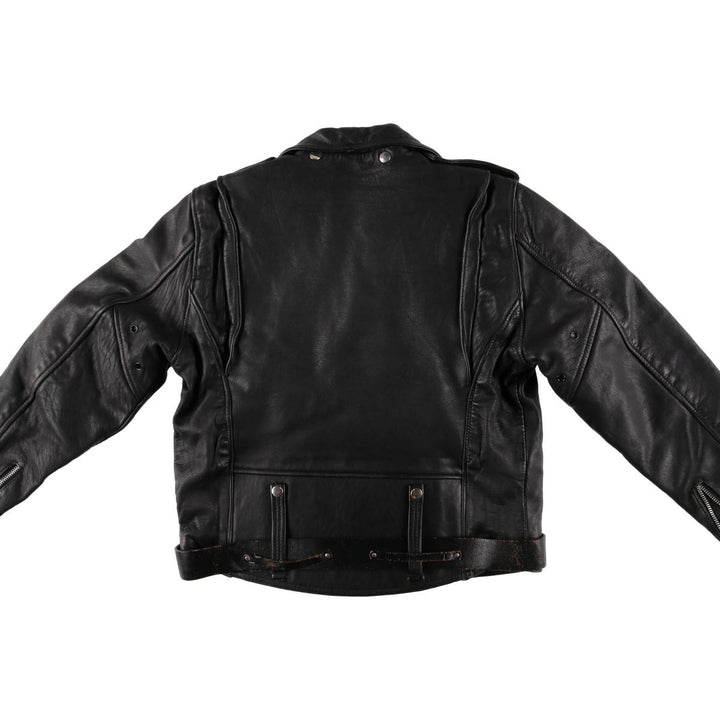 Harley-Davidson Padded Double Rider Jacket, Men's Size Small genuine leather black type Vintage Second Hand