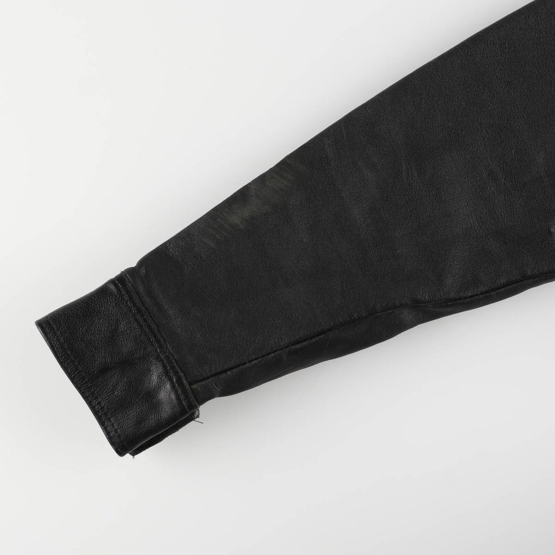 Harley-Davidson Padded Double Rider Jacket, Men's Size Small genuine leather black type Vintage Second Hand