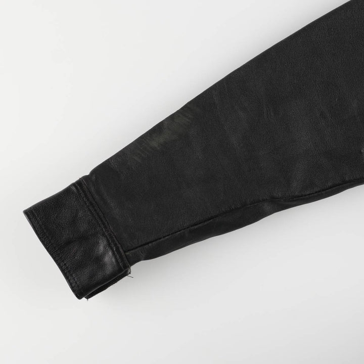 Harley-Davidson Padded Double Rider Jacket, Men's Size Small genuine leather black type Vintage Second Hand