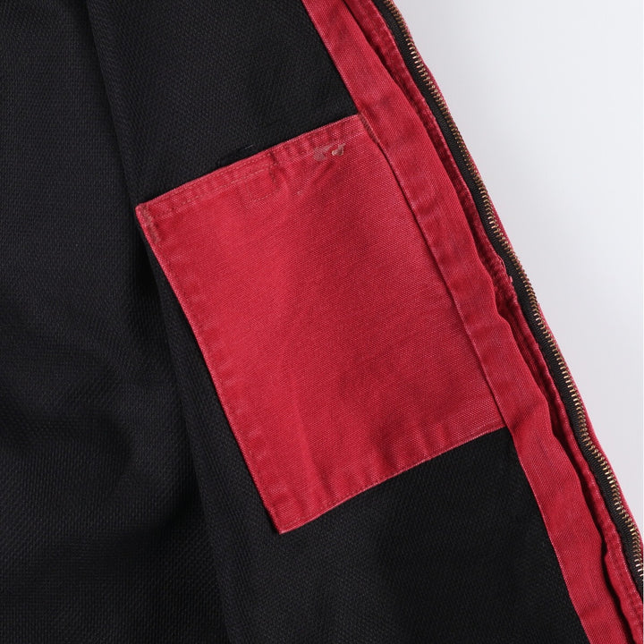 Carhartt Active Jacket Duck Full Zip Hoodie Men's XXL unclear red type Vintage Second Hand