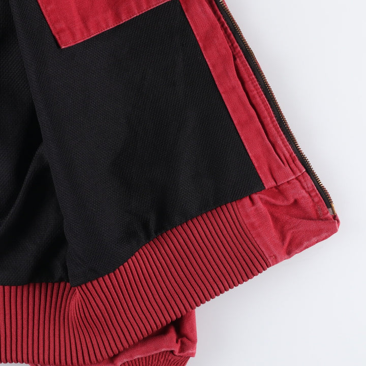 Carhartt Active Jacket Duck Full Zip Hoodie Men's XXL unclear red type Vintage Second Hand