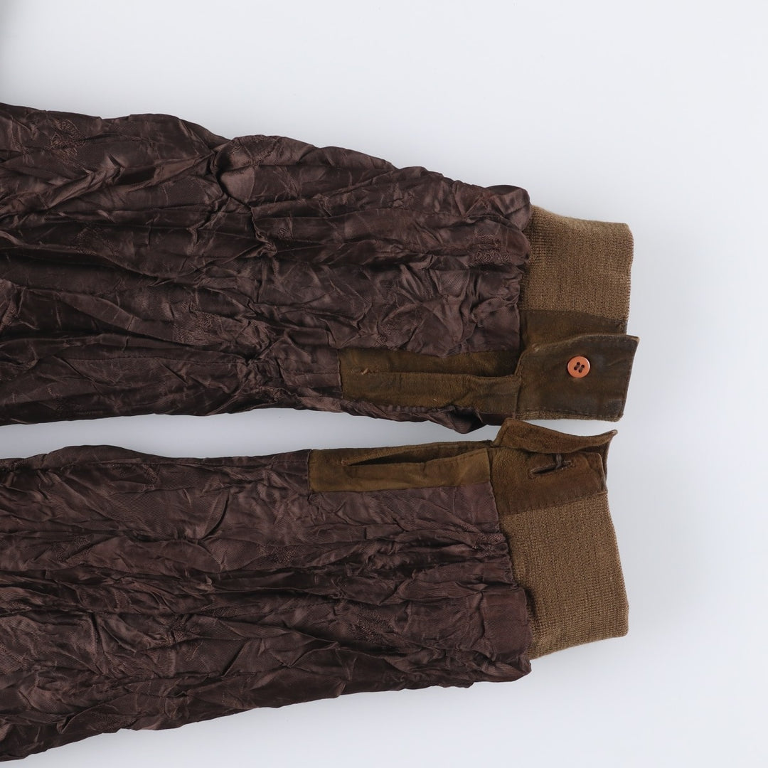 Burberry's suede leather blouson, men's size XL Genuine Leather Suede Leather Khaki type brown Vintage Second Hand