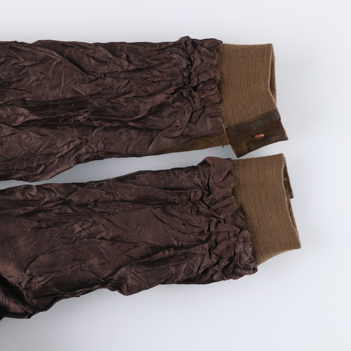 Burberry's suede leather blouson, men's size XL Genuine Leather Suede Leather Khaki type brown Vintage Second Hand