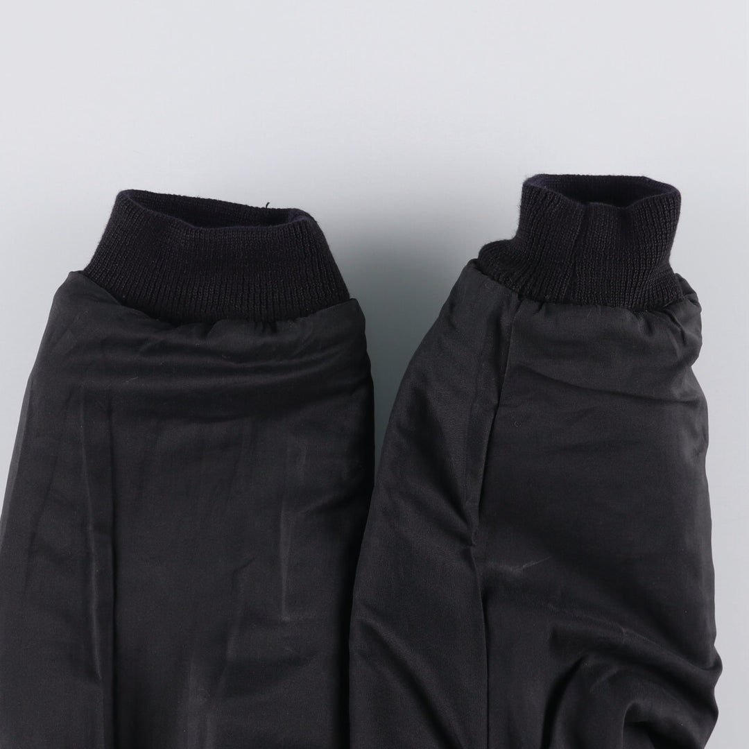 A-2 type leather flight jacket, men's size S unclear black type Vintage Second Hand