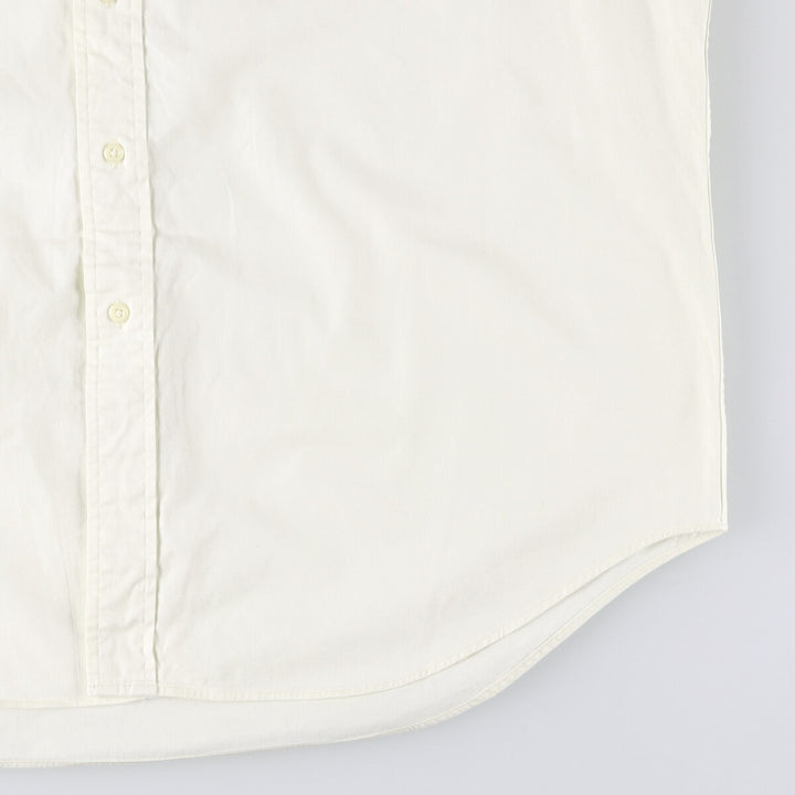 Ralph Lauren BLAIRE short sleeve button down shirt, men's size L cotton ivory Vintage Second Hand