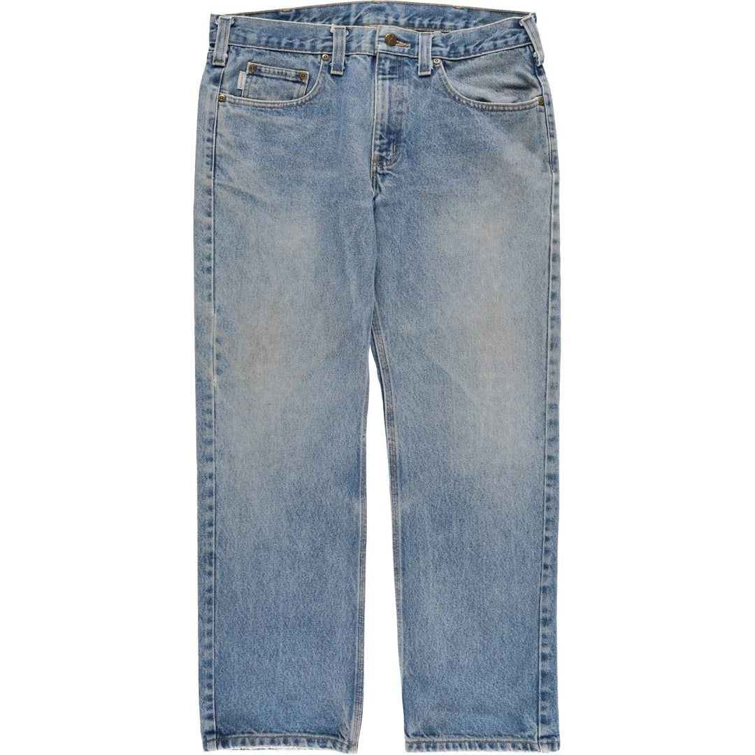 Carhartt Traditional FIT Straight Denim Pants, Men's, W34 equivalent cotton blue type Vintage Second Hand
