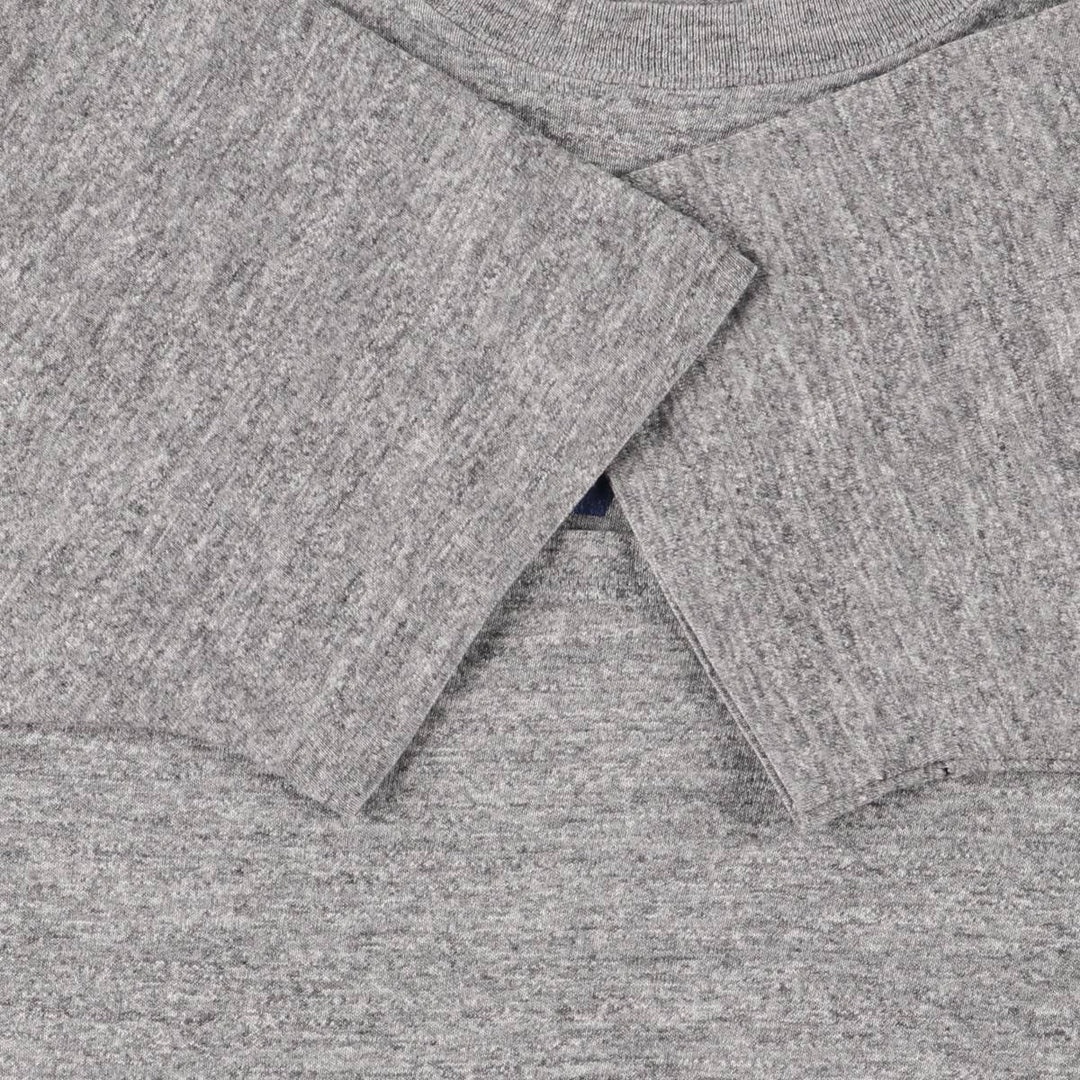90'S Russell College T-shirt, Made in USA, Men's L size, Vintage polyester gray type Vintage Second Hand