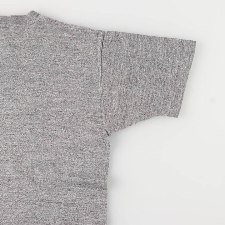 90'S Russell College T-shirt, Made in USA, Men's L size, Vintage polyester gray type Vintage Second Hand