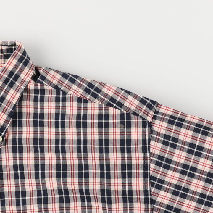 Ralph Lauren CHAPS Long Sleeve Button-Down Check Shirt, Men's Size L cotton Beige type Vintage Second Hand