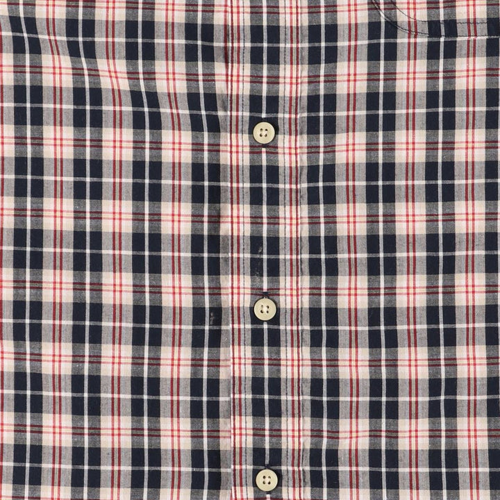 Ralph Lauren CHAPS Long Sleeve Button-Down Check Shirt, Men's Size L cotton Beige type Vintage Second Hand