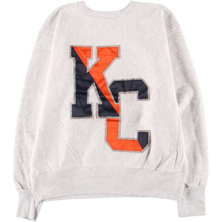 Vintage 90'S NU SPORT college sweatshirt, made in the USA, size L, men's cotton gray type Vintage Second Hand