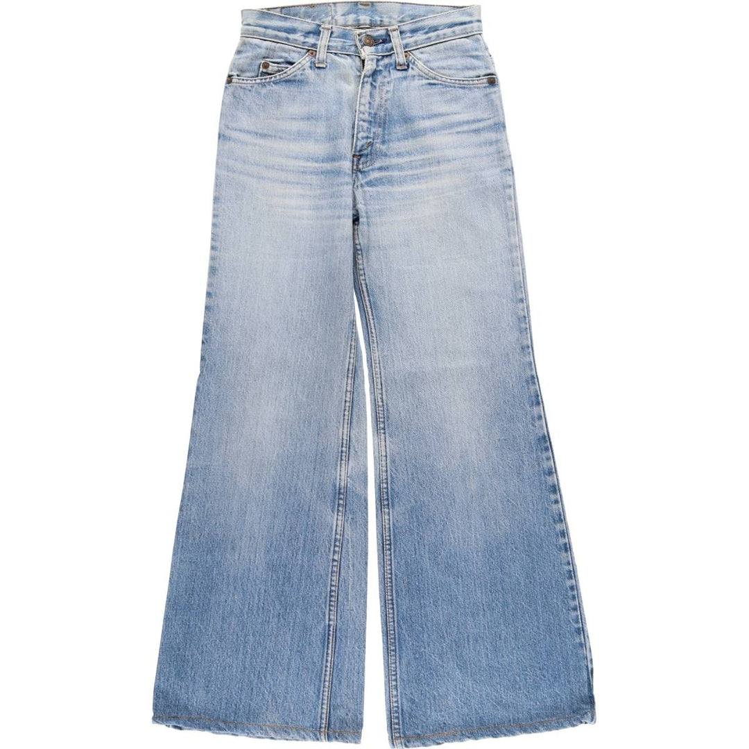 1980'S Levi's bootcut denim pants, women's size M (equivalent to W26), vintage. unclear blue type Vintage Second Hand