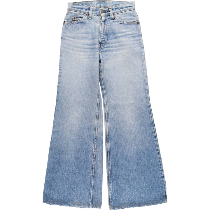 1980'S Levi's bootcut denim pants, women's size M (equivalent to W26), vintage. unclear blue type Vintage Second Hand