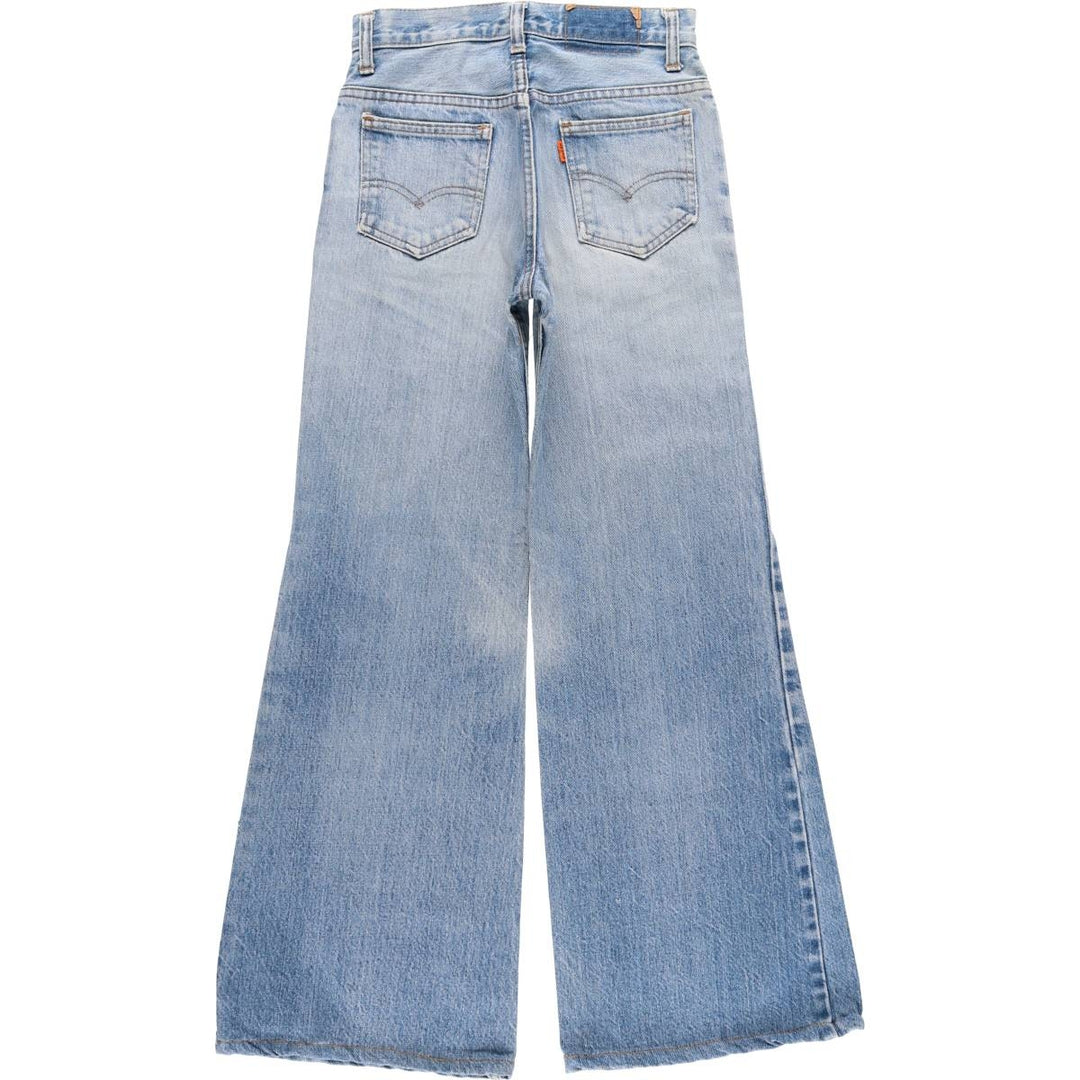 1980'S Levi's bootcut denim pants, women's size M (equivalent to W26), vintage. unclear blue type Vintage Second Hand