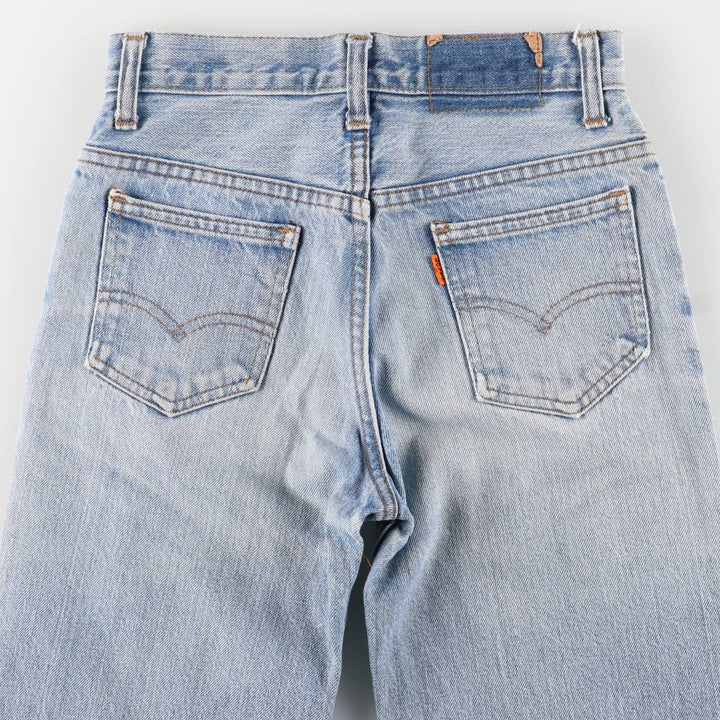 1980'S Levi's bootcut denim pants, women's size M (equivalent to W26), vintage. unclear blue type Vintage Second Hand