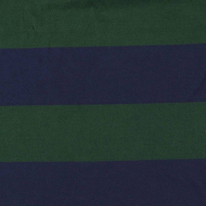Ralph Lauren Custom Fit Long Sleeve Striped Polo Shirt, Men's Size Medium cotton navy blue type Vintage Second Hand