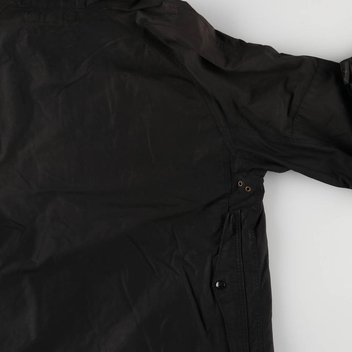 Ralph Lauren POLO by Ralph Lauren hooded waxed cotton oiled jacket, men's size XXL cotton black type Vintage Second Hand