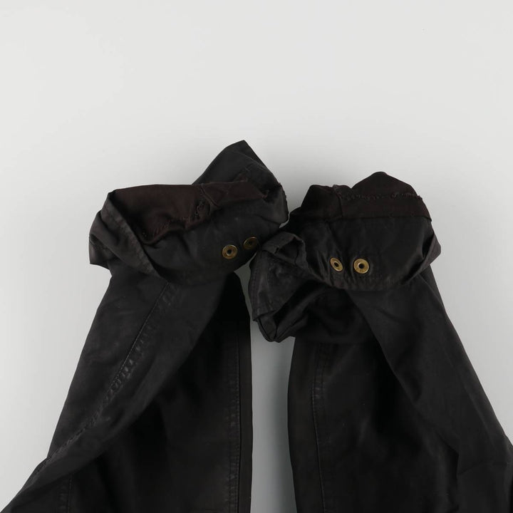 Ralph Lauren POLO by Ralph Lauren hooded waxed cotton oiled jacket, men's size XXL cotton black type Vintage Second Hand