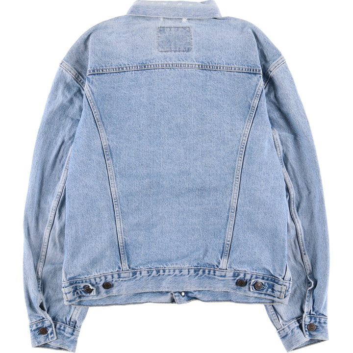 90'S Levi's 70503 02 Euro Model Denim Jacket, Made in Italy, Men's Size XL, Vintage cotton blue type Vintage Second Hand