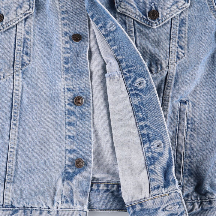 90'S Levi's 70503 02 Euro Model Denim Jacket, Made in Italy, Men's Size XL, Vintage cotton blue type Vintage Second Hand
