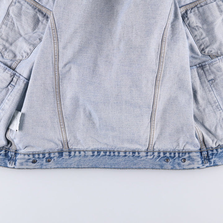 90'S Levi's 70503 02 Euro Model Denim Jacket, Made in Italy, Men's Size XL, Vintage cotton blue type Vintage Second Hand
