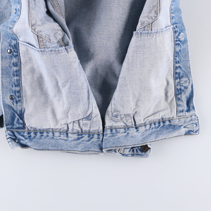 90'S Levi's 70503 02 Euro Model Denim Jacket, Made in Italy, Men's Size XL, Vintage cotton blue type Vintage Second Hand