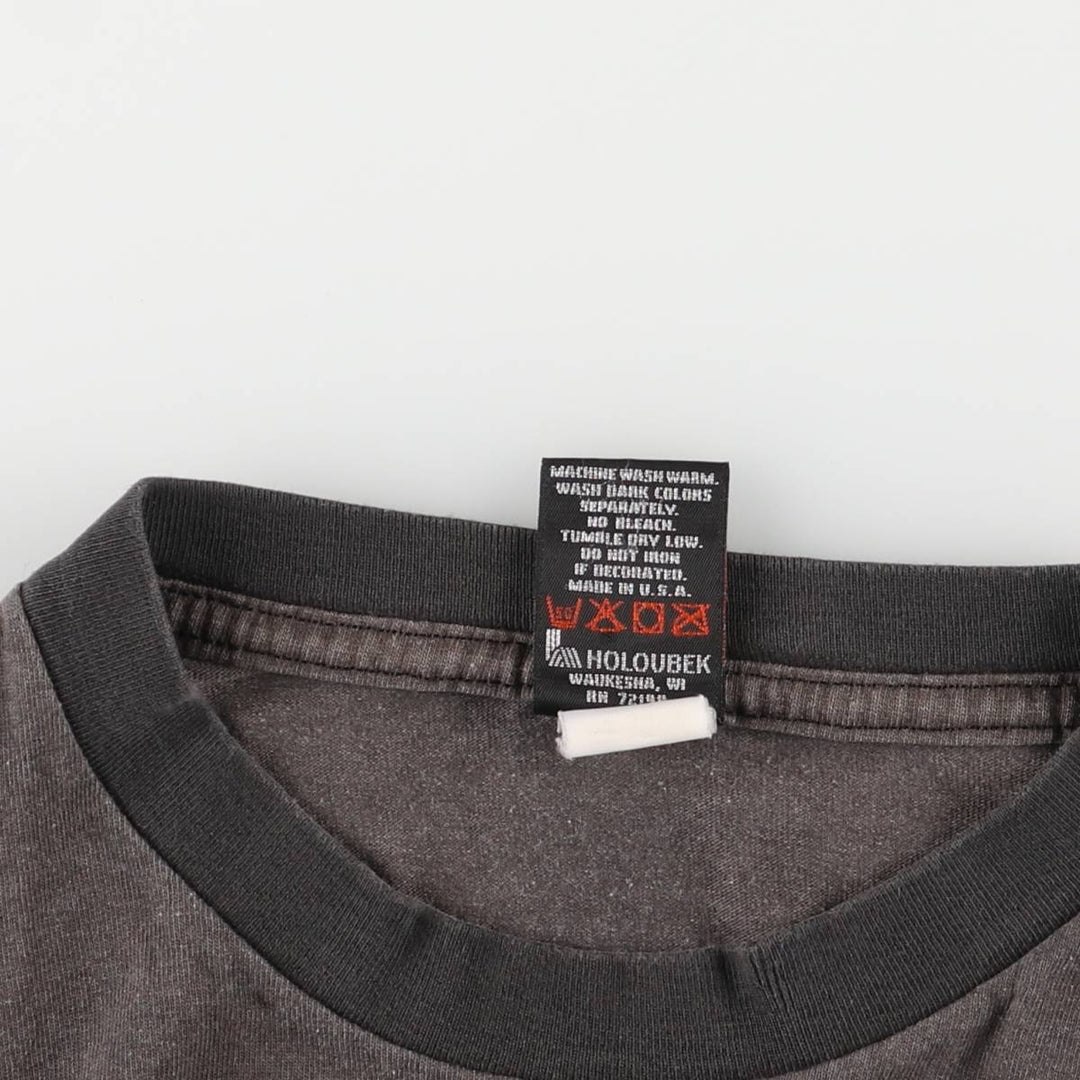 00'S Harley-Davidson Long Sleeve T-Shirt Made in USA Men's M unclear Charcoal Vintage Second Hand