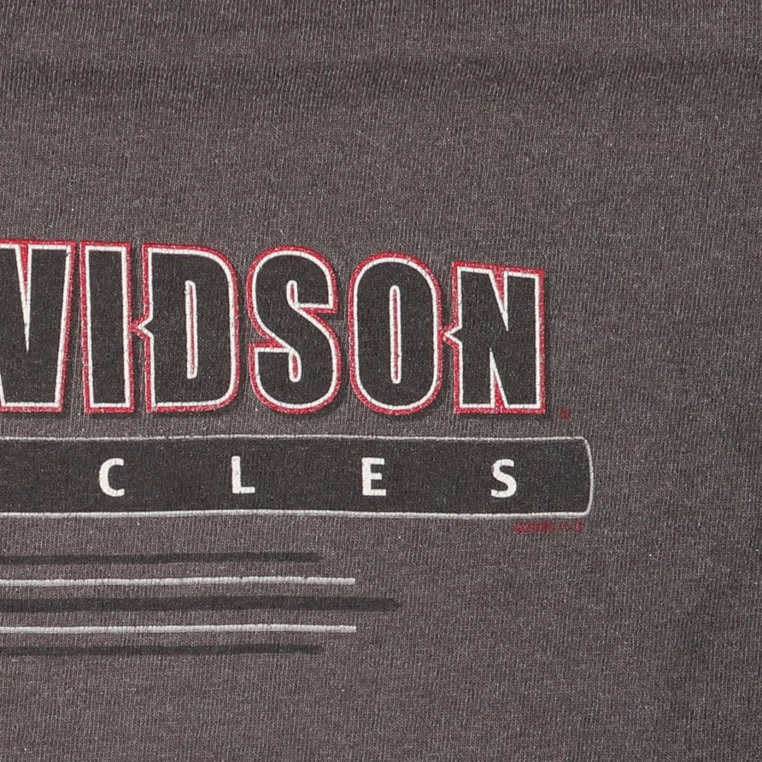 00'S Harley-Davidson Long Sleeve T-Shirt Made in USA Men's M unclear Charcoal Vintage Second Hand