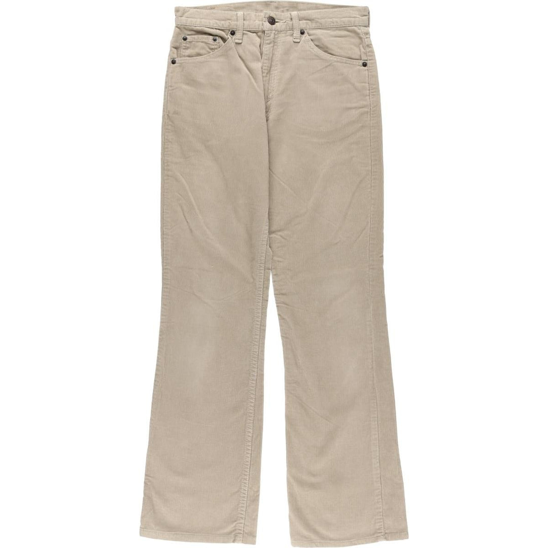 Levi's Flare Cut Corduroy Pants, Women's Size L (W30) cotton Beige type Vintage Second Hand