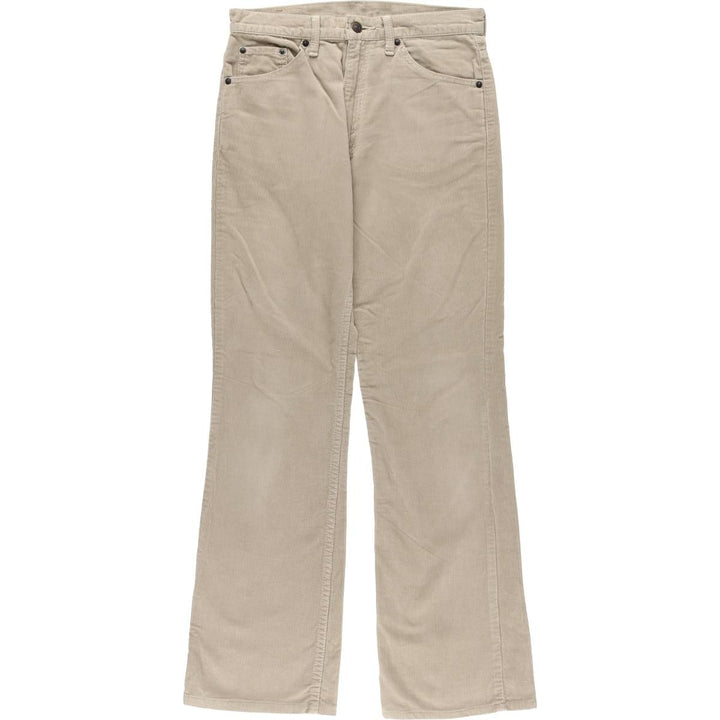 Levi's Flare Cut Corduroy Pants, Women's Size L (W30) cotton Beige type Vintage Second Hand