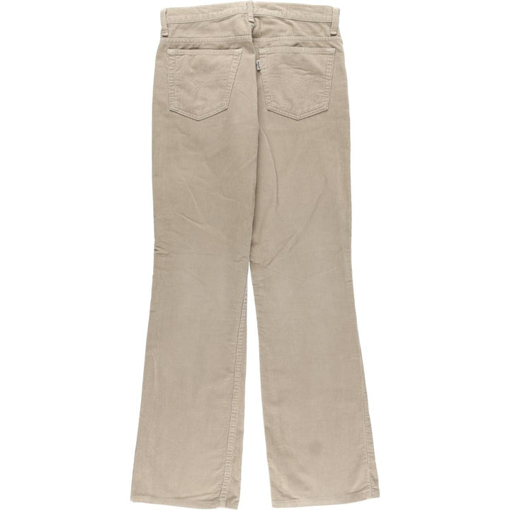 Levi's Flare Cut Corduroy Pants, Women's Size L (W30) cotton Beige type Vintage Second Hand