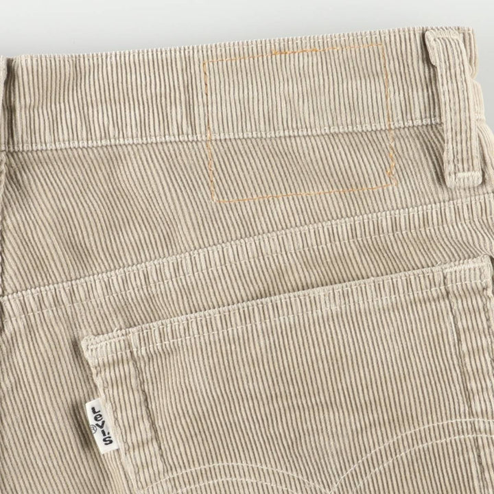 Levi's Flare Cut Corduroy Pants, Women's Size L (W30) cotton Beige type Vintage Second Hand
