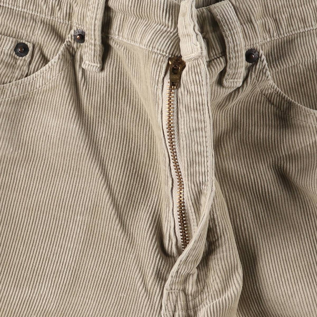 Levi's Flare Cut Corduroy Pants, Women's Size L (W30) cotton Beige type Vintage Second Hand