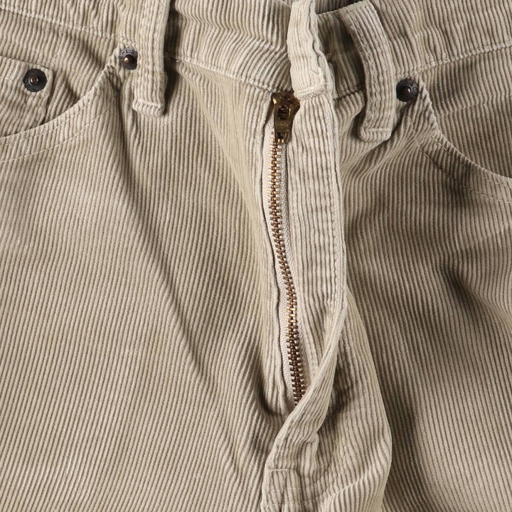 Levi's Flare Cut Corduroy Pants, Women's Size L (W30) cotton Beige type Vintage Second Hand